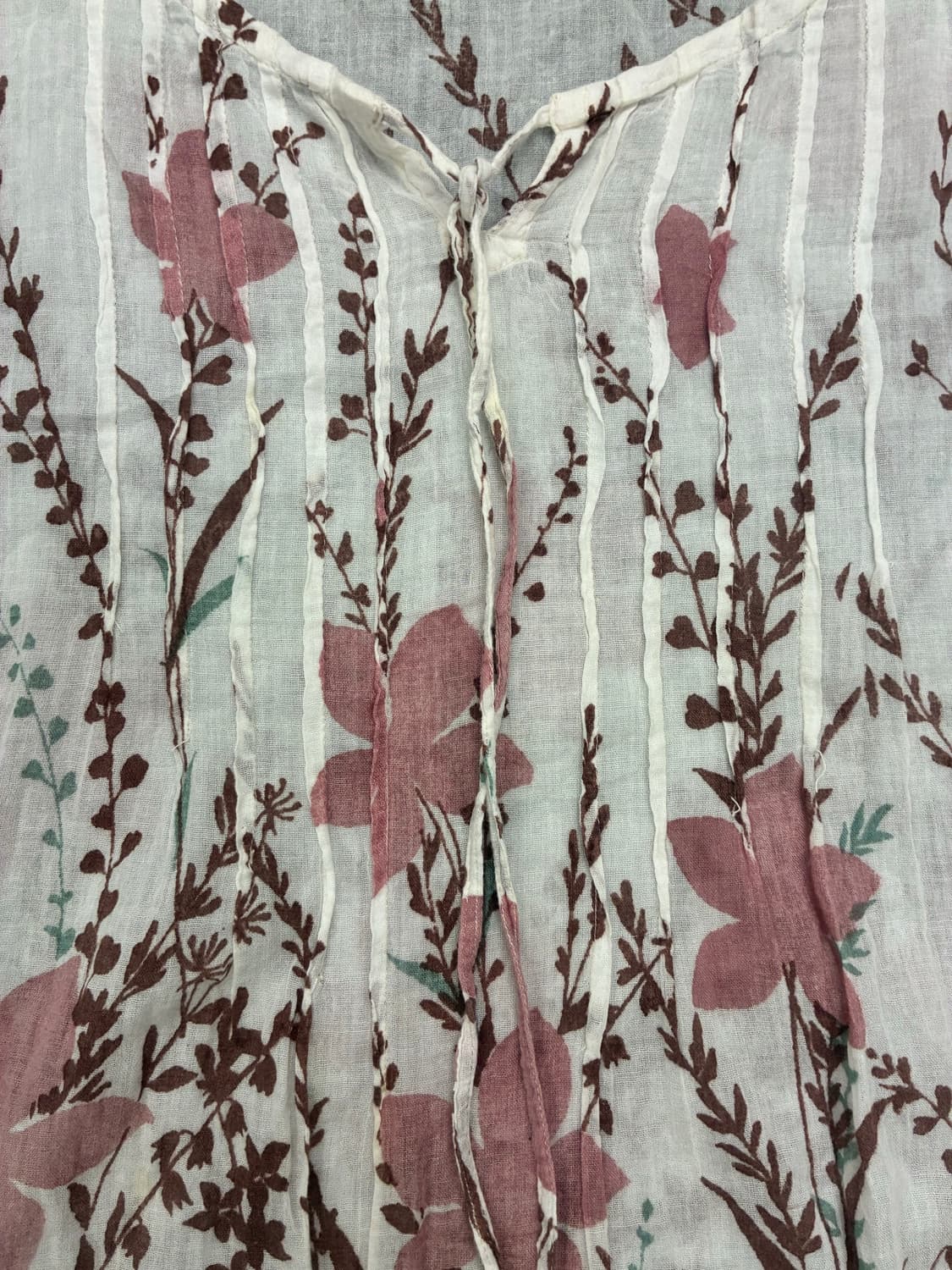 OS)Japanese vintage 여성 꽃무늬 보헤미안 나시 원피스 상품이미지3