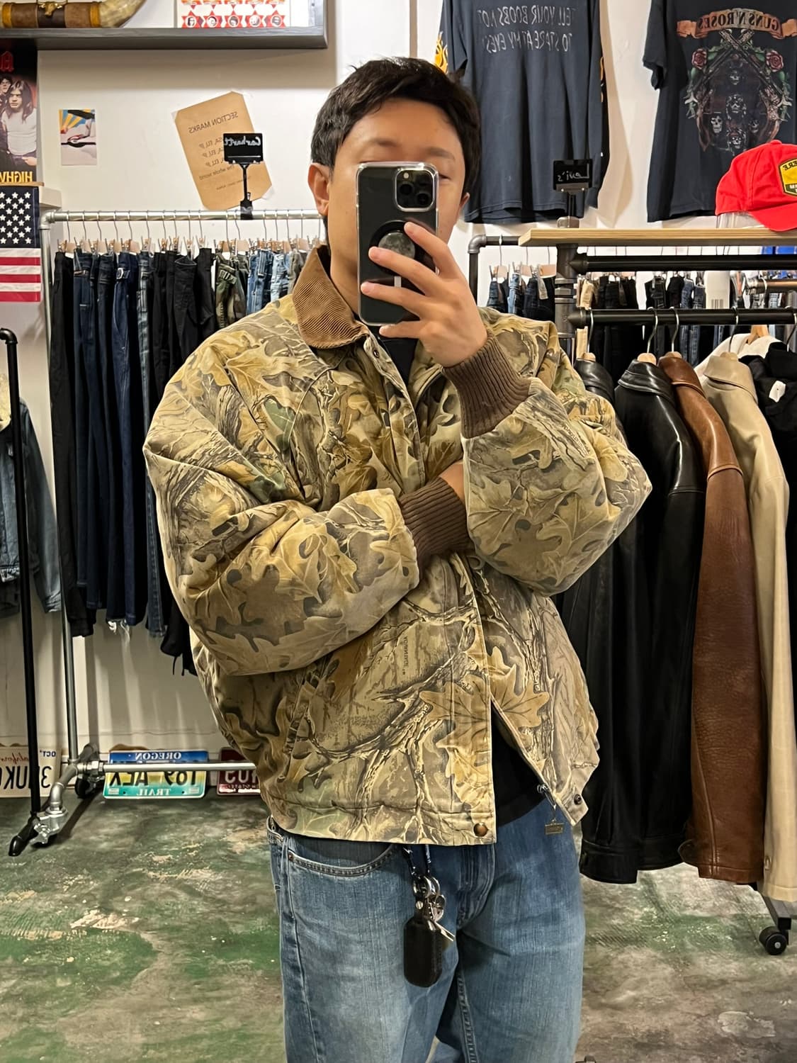 90's[2XL] USA 퀼팅 카모 봄버 빈티지 자켓 ADVANTAGE 상품이미지2