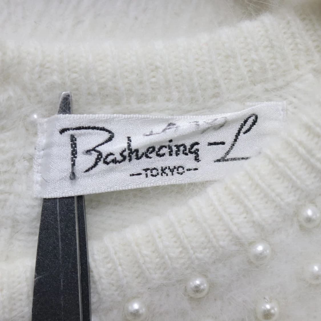 BASHECING 진주 포인트 울  앙고라 혼방 니트 63534 상품이미지7