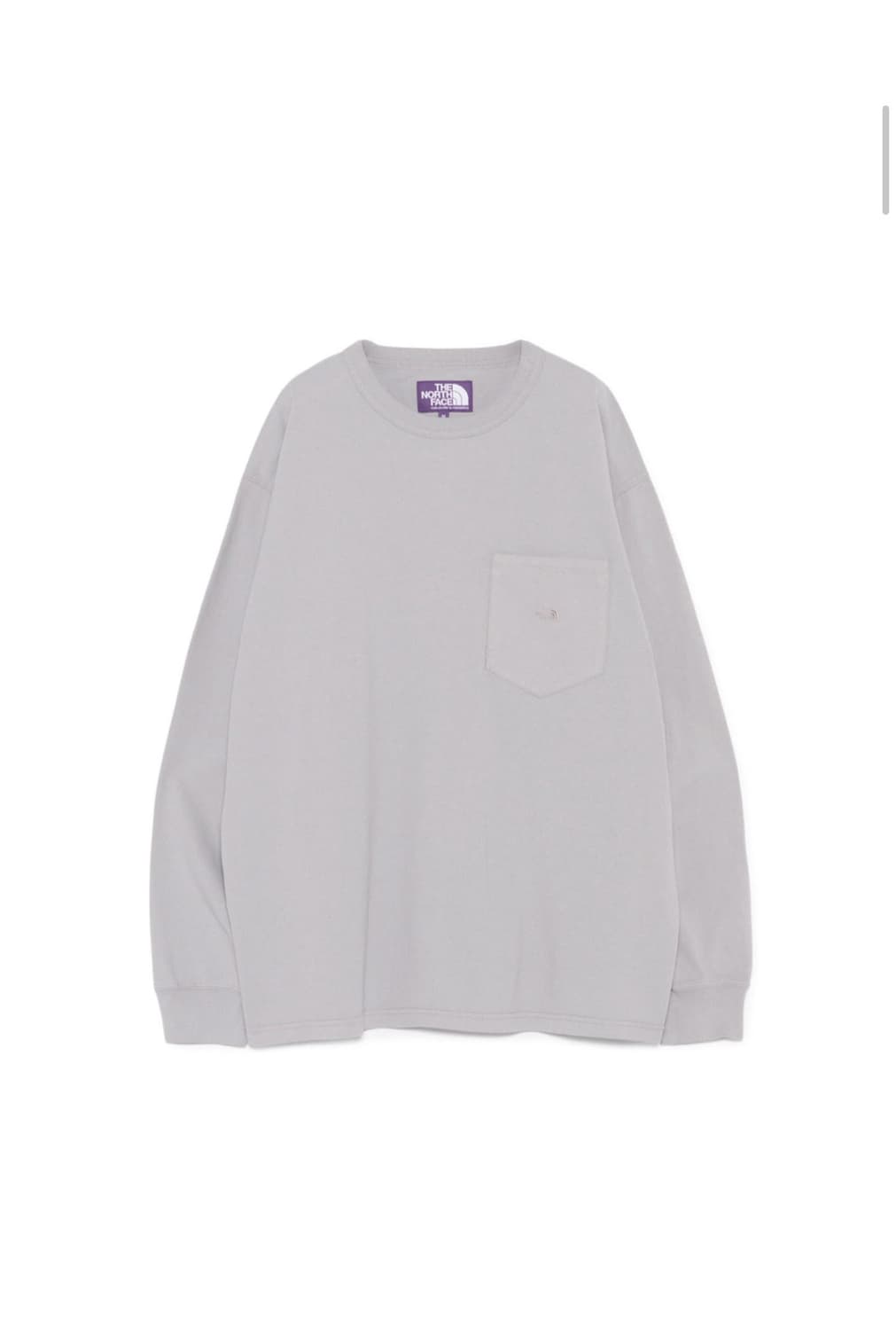 [xl] 노스페이스 퍼플라벨 8oz 필드 롱슬리브 포켓 티 라이트그레이 상품이미지1