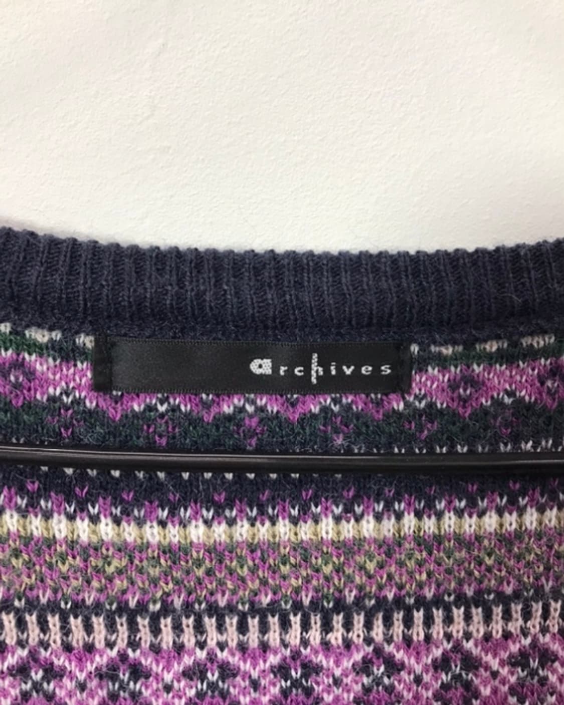 Archives Japan Purple Ethnic Nordic Knit 상품이미지3