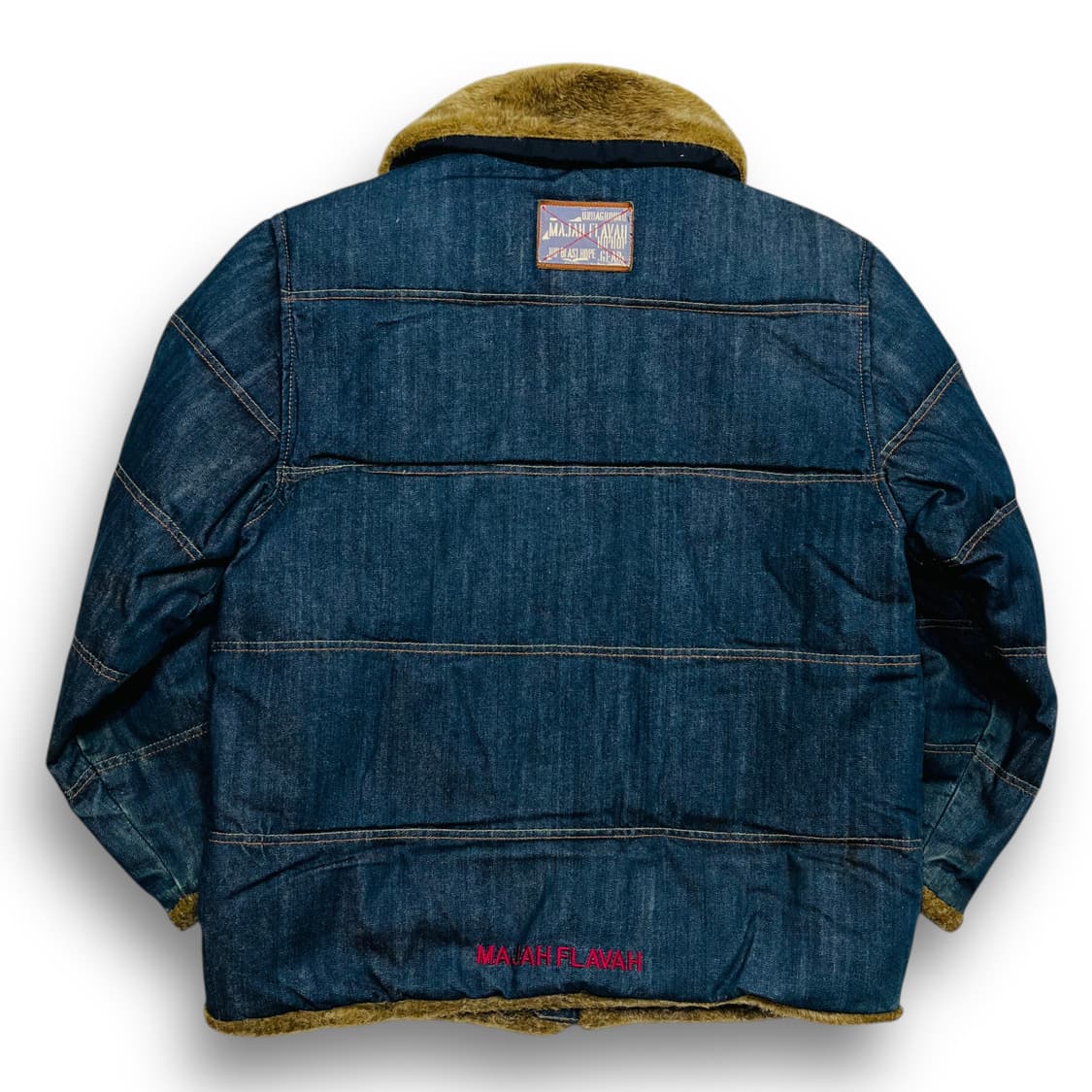 마자플라바 덕다운 올드스쿨 힙합 데님 패딩 상품이미지4