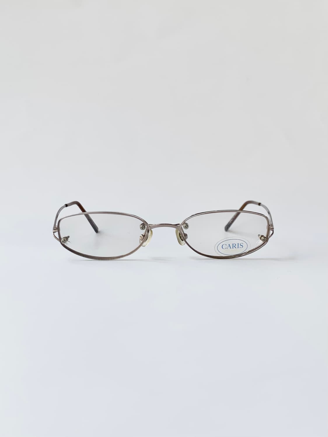 [픽키-607] 브라운 오벌 메탈 안경 데드스탁 상품이미지2