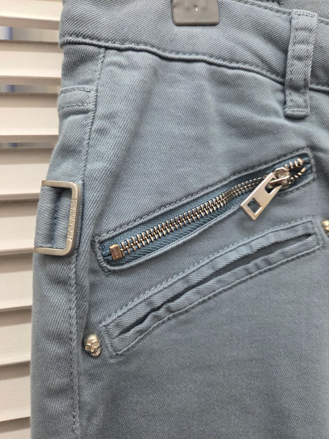 자딕앤볼테르 블루 코튼 팬츠 상품이미지2