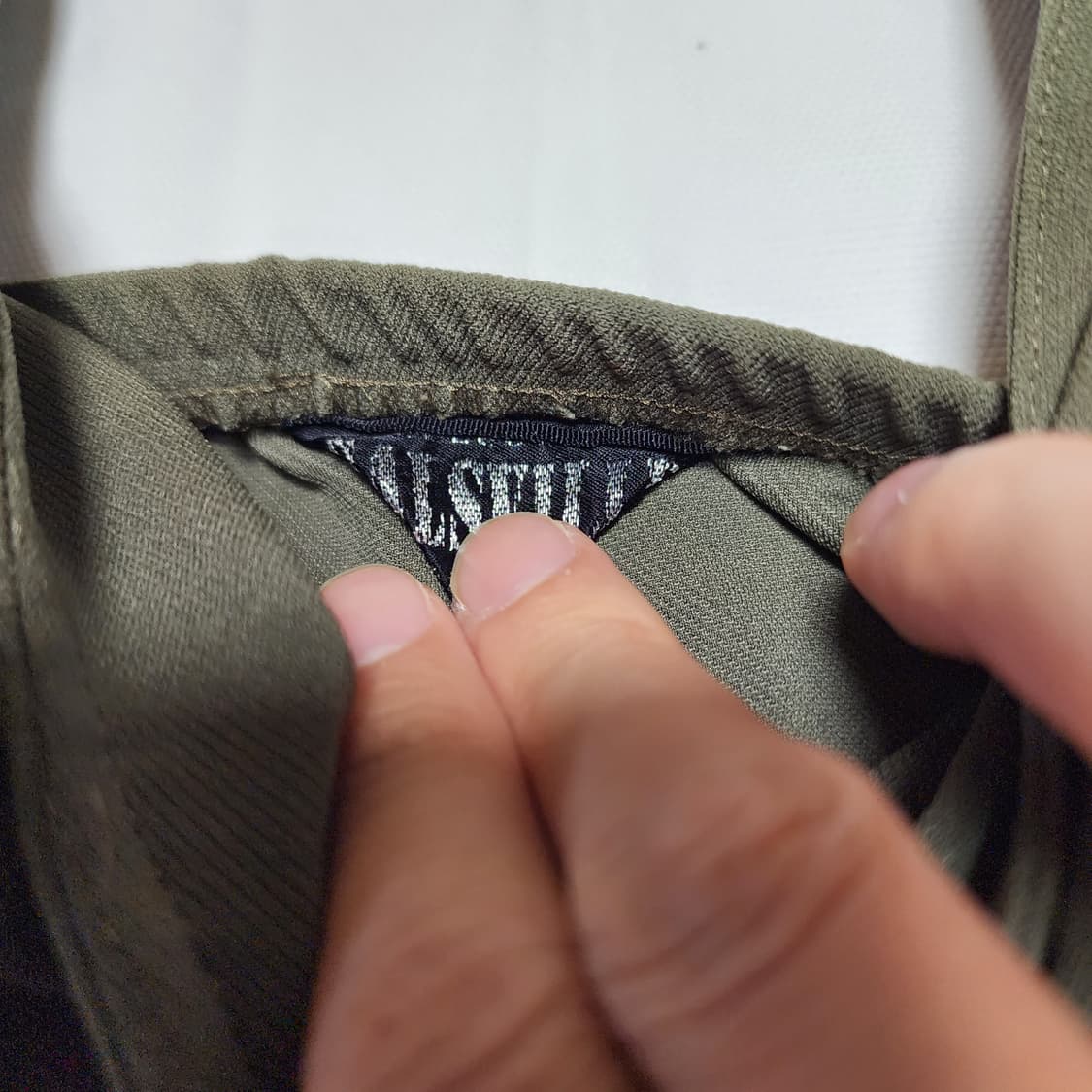 빈티지 카키 홀터넥 나시 슬리브리스 상품이미지7