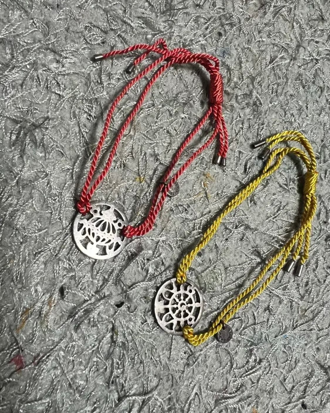 Truth 레어 매듭 레드/옐로우 커플팔찌 상품이미지1