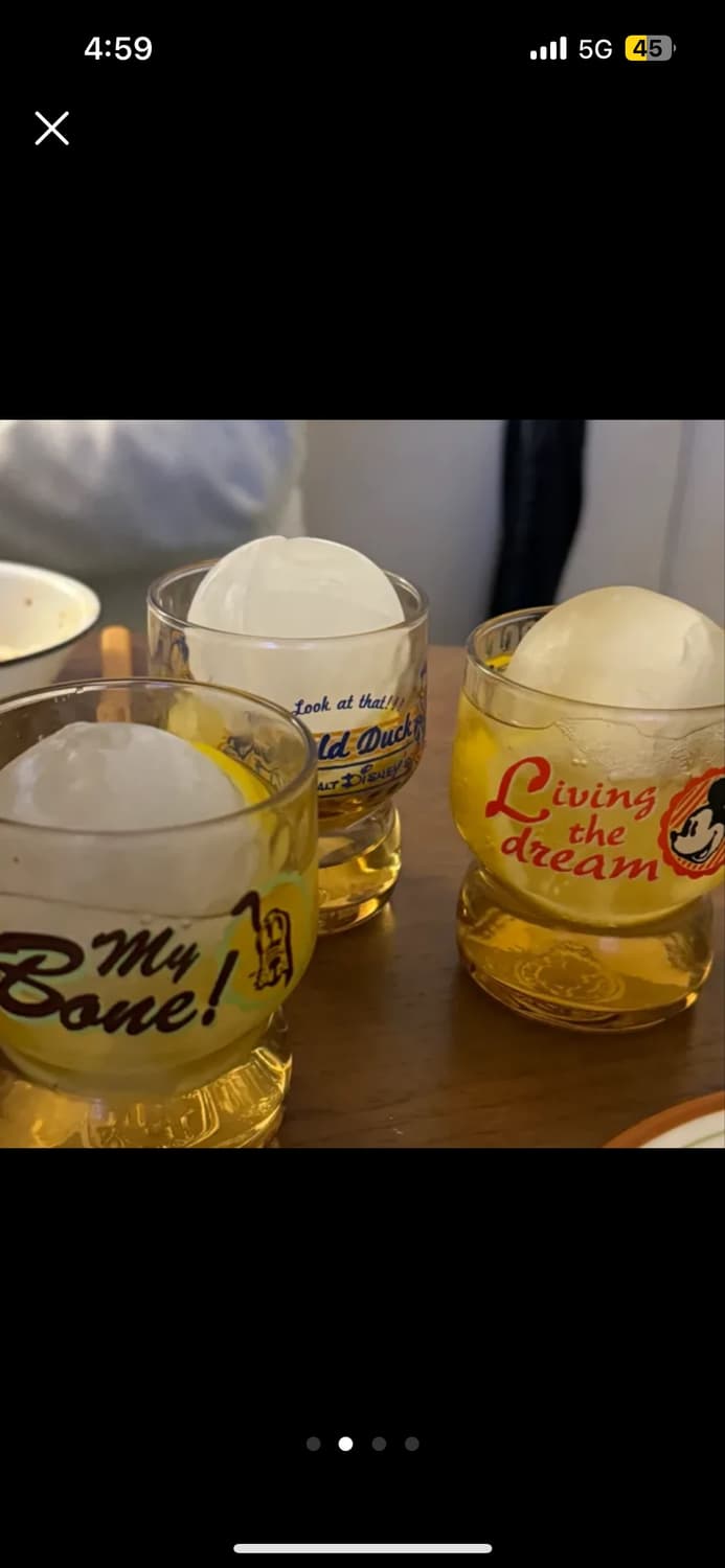 디즈니 빈티지 글라스 상품이미지1