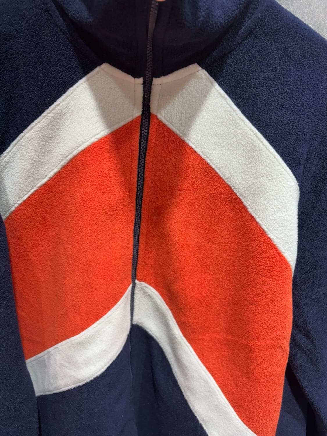 M 폴로랄프로렌 L-RL 사선 배색 플리스 집업 상품이미지4