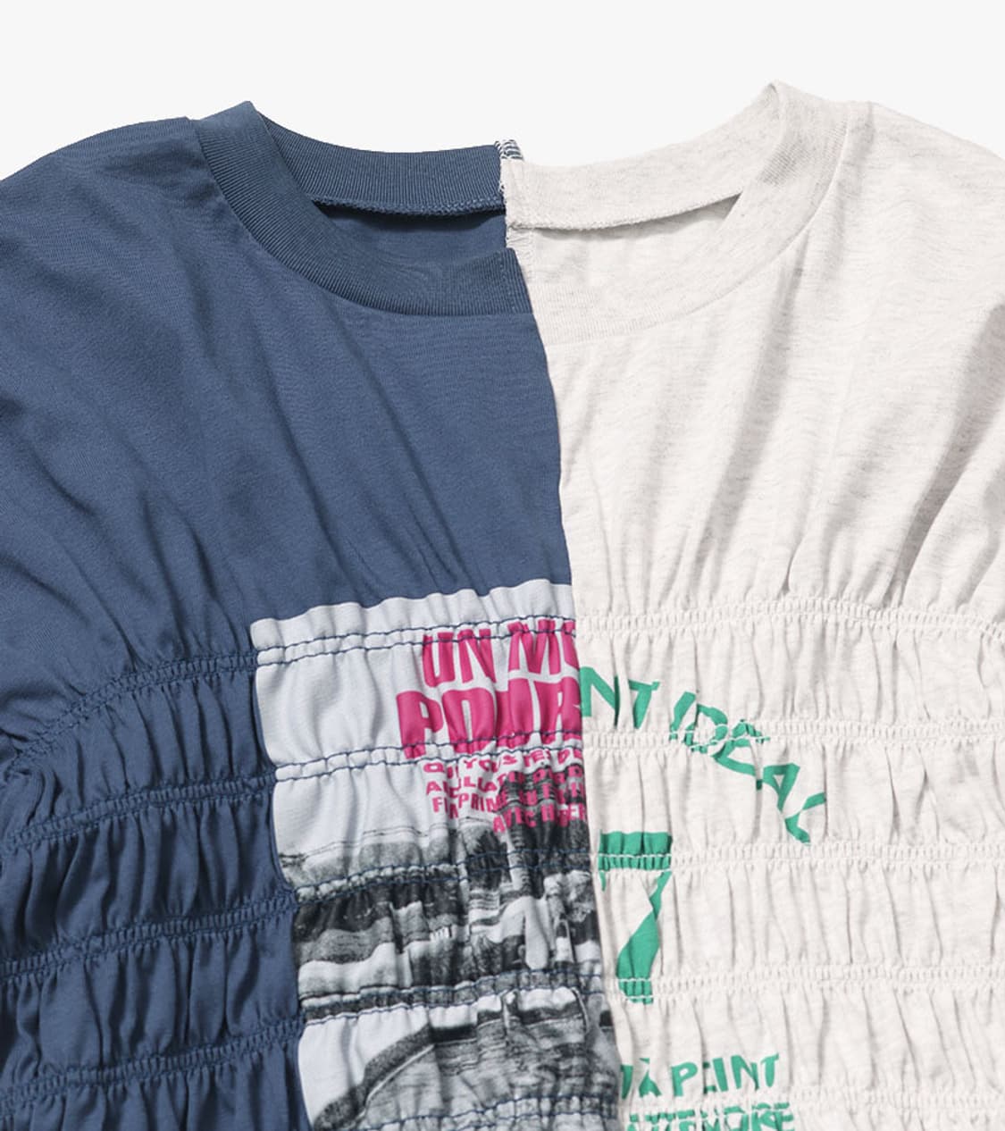 BEAMS HEART - REMAKE SHIRRING T SHIRT 상품이미지4