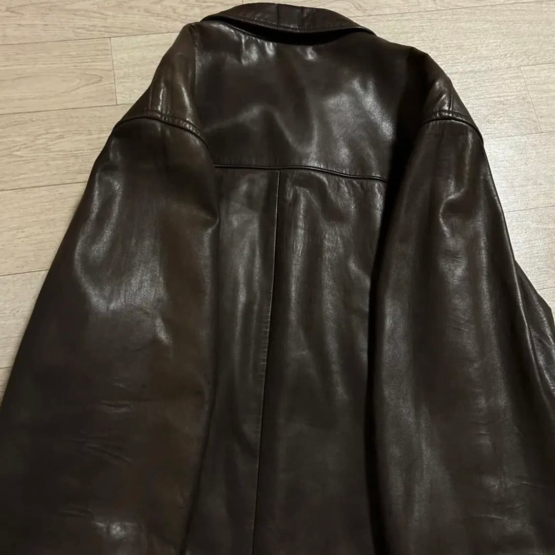 폴로 양가죽 브라운 레더자켓(L) 상품이미지9