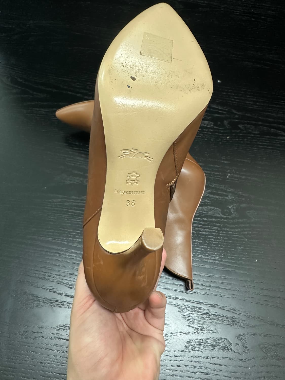 롱샴 브라운 벨티드 부츠 상품이미지4