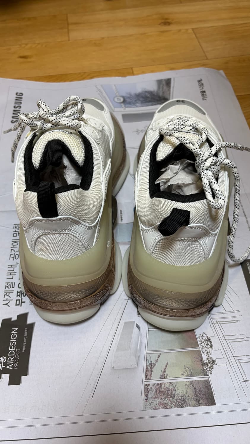 발렌시아가 트리플에스 클리어 화이트 39 상품이미지2