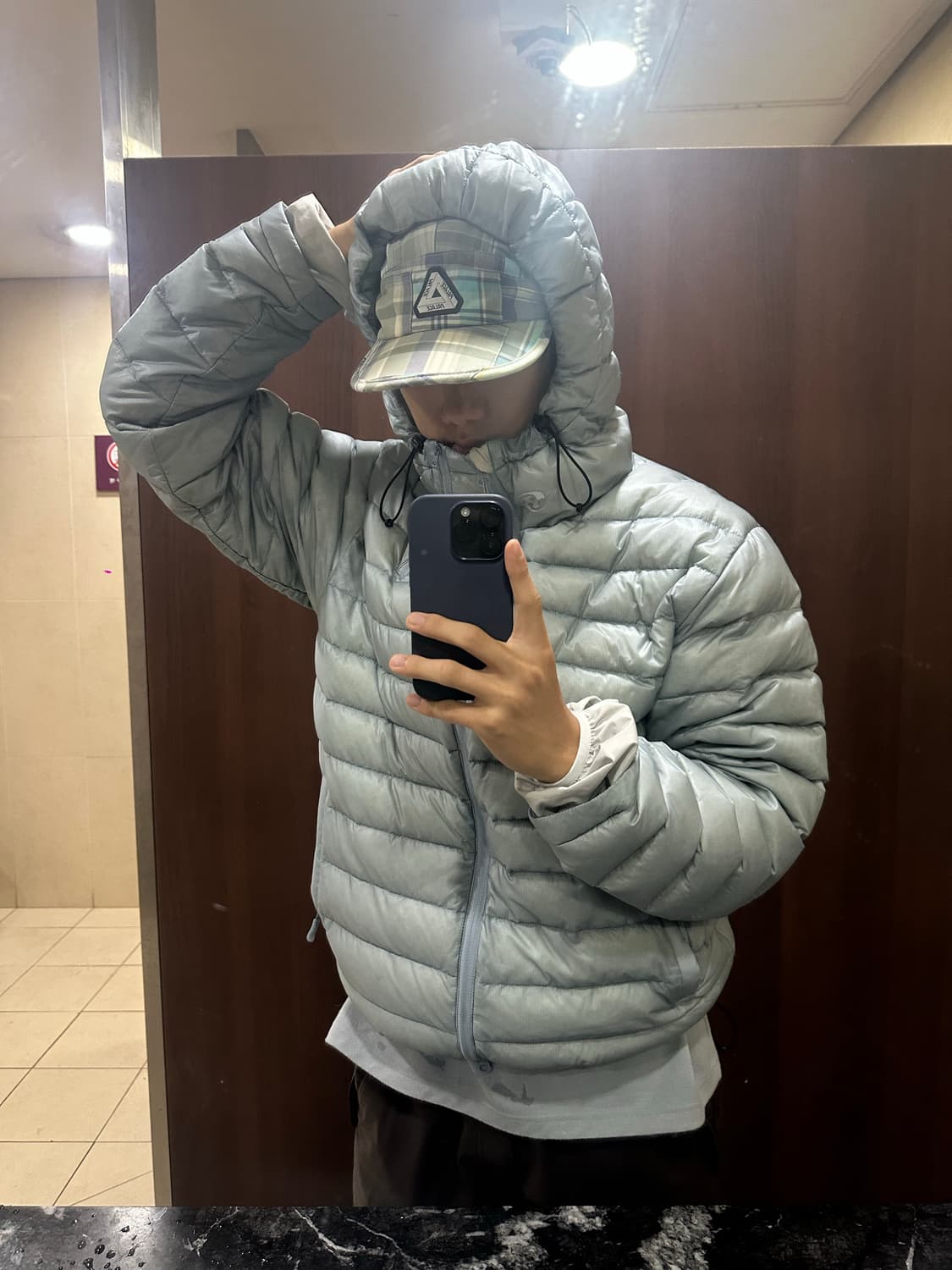 산산기어 서픽스 푸퍼 경량패딩 23fw 3사이즈 스카이블루 상품이미지1