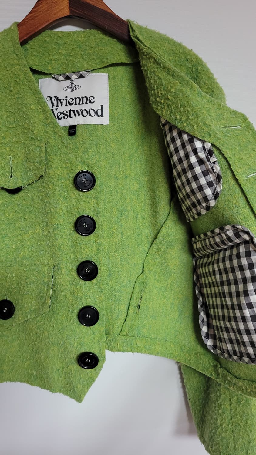 비비안웨스트우드 그린 크롭 자켓 38 상품이미지8