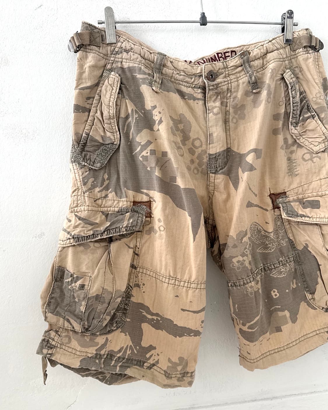 BACK NUMBER Camel Camo Bermuda Pants 상품이미지7