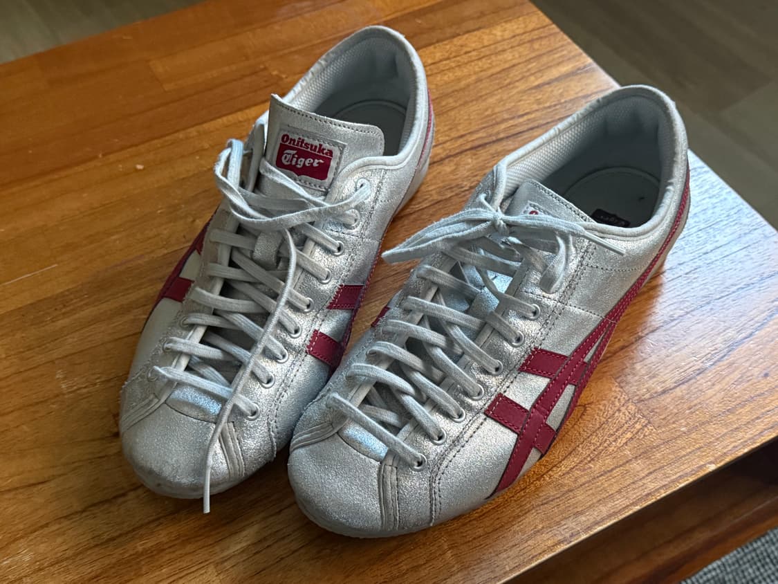 오니츠카 타이거 올림푸스 270mm 실버 와인 상품이미지1