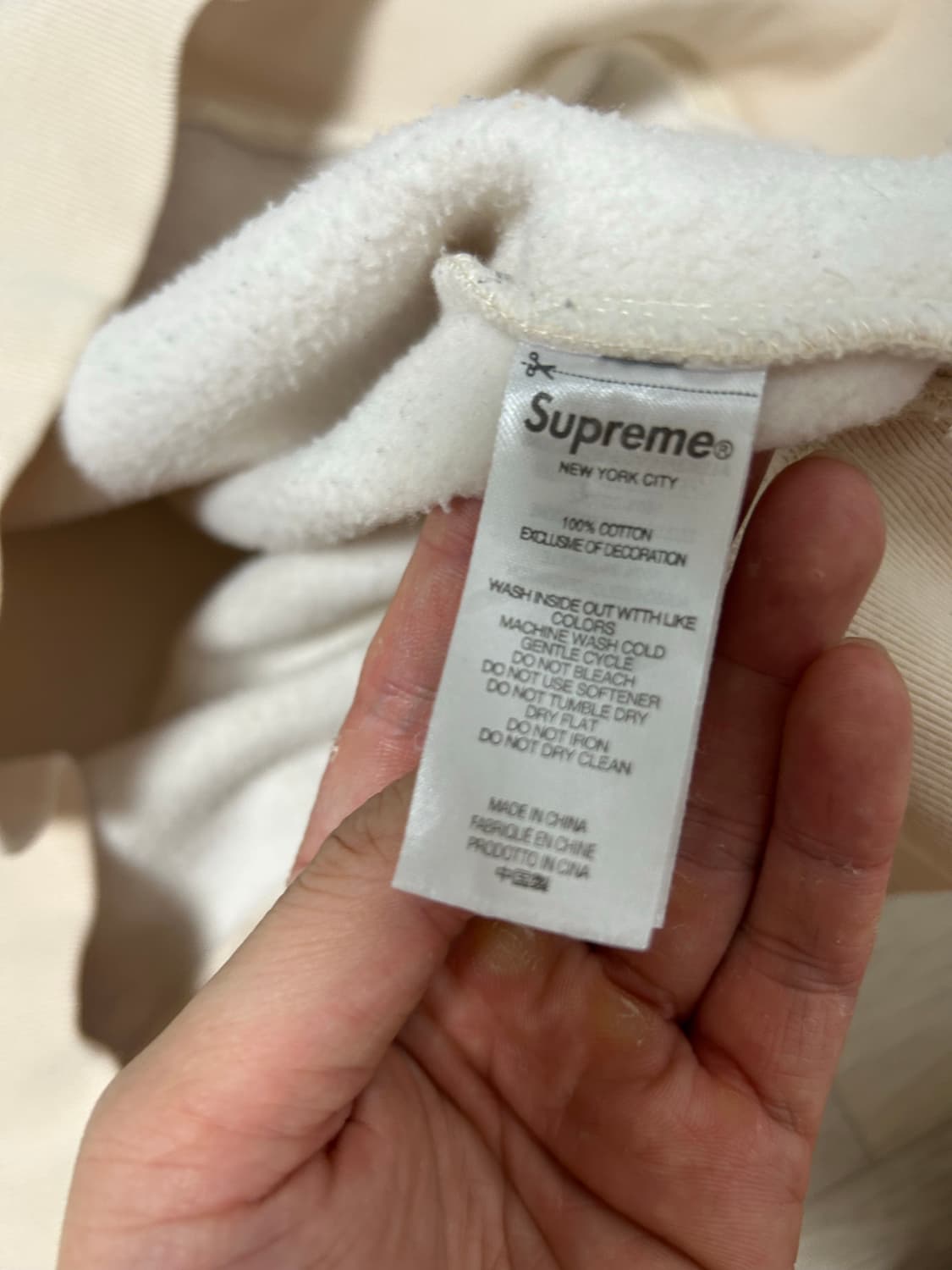 슈프림 콘트라스트 후드 xl 상품이미지10