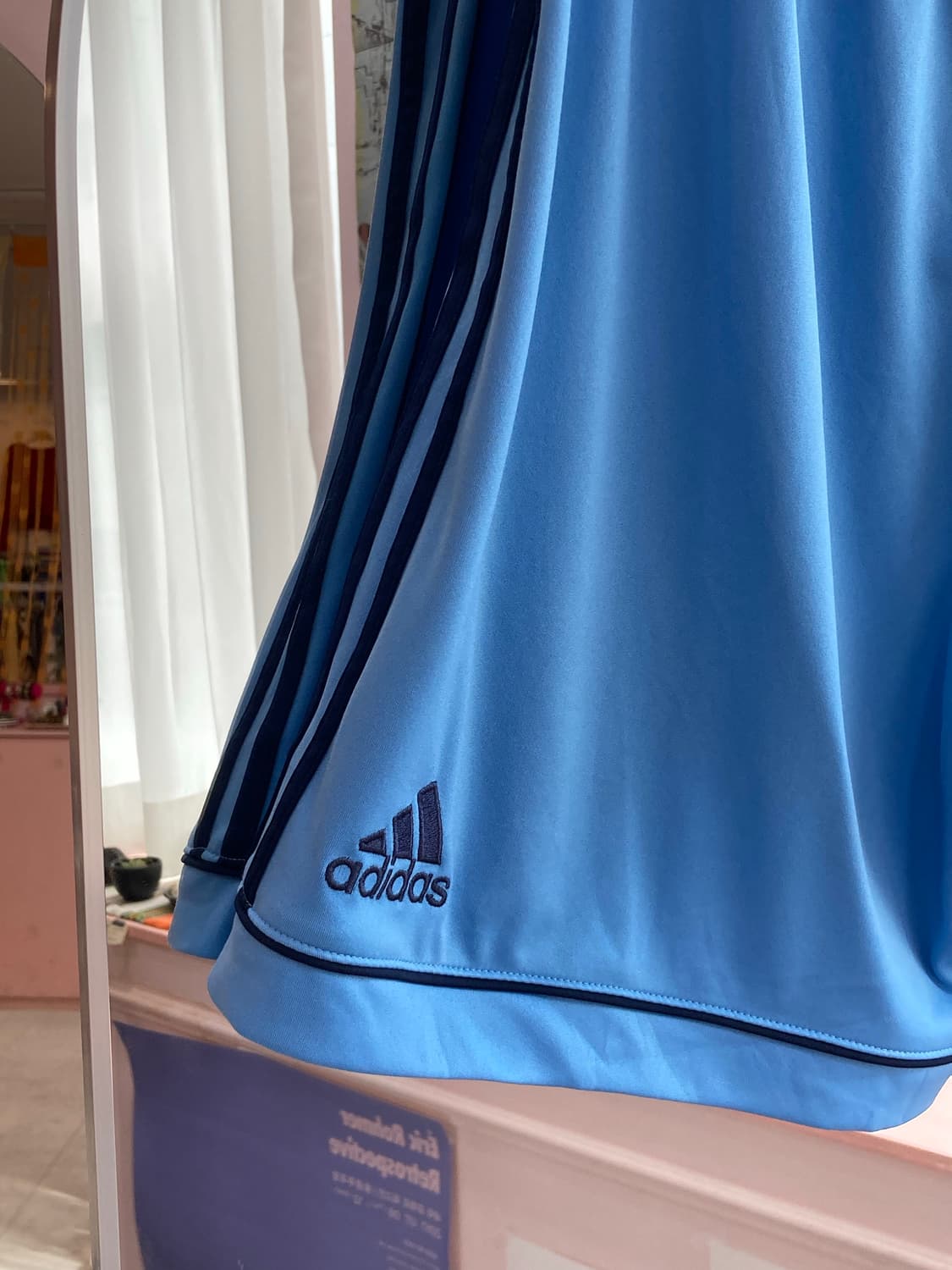 아디다스 adidas 스카이블루 5부 숏 트랙팬츠 상품이미지4