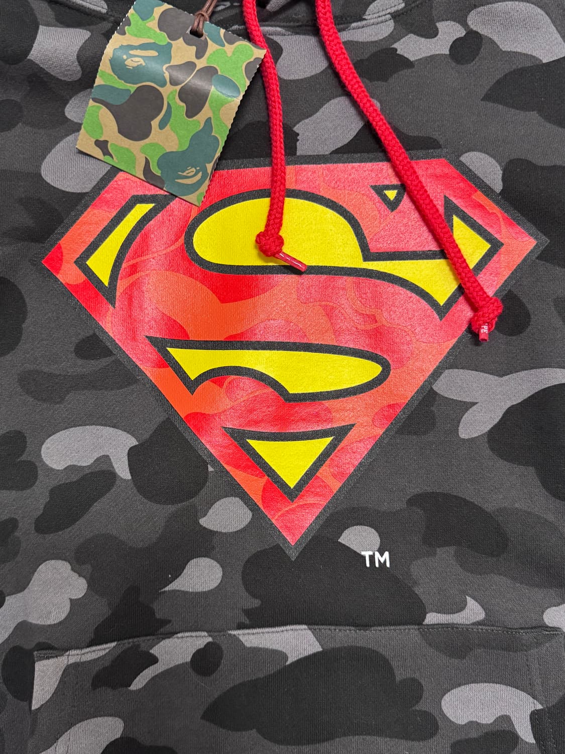 베이프 DC콜라보 흑계 후드티 L 상품이미지2