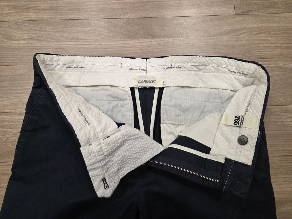 라이즈앤빌로우 265 치노팬츠 네이비 31 새상품급 상품이미지4