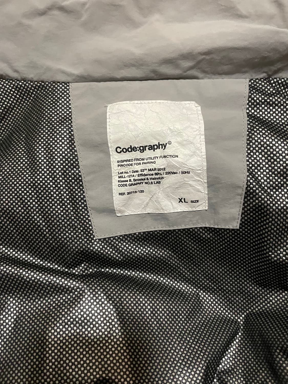 코드그라피 그레이 숏패딩 XL 상품이미지4