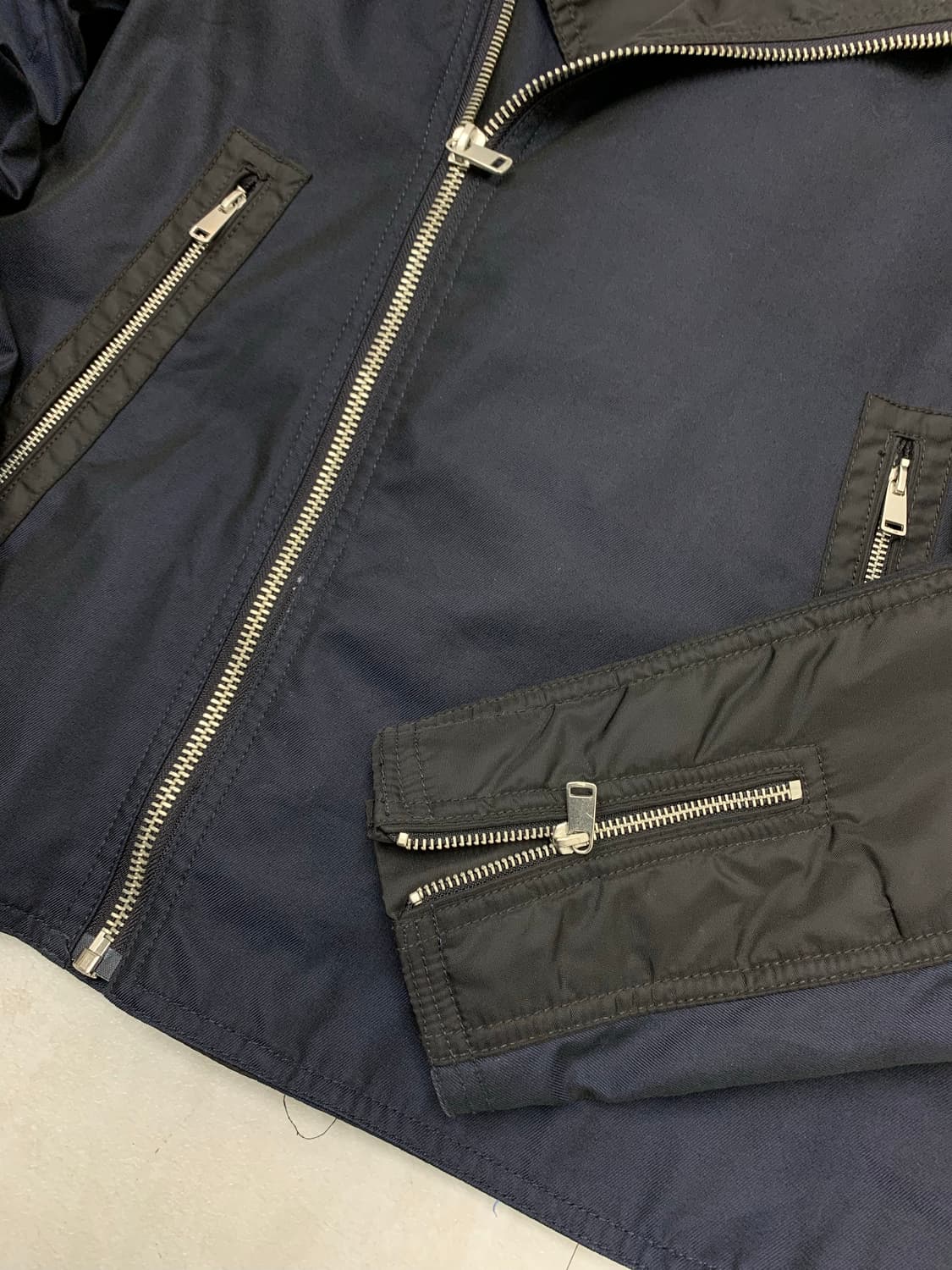 딥 네이비 바이커 자켓 #709 상품이미지3