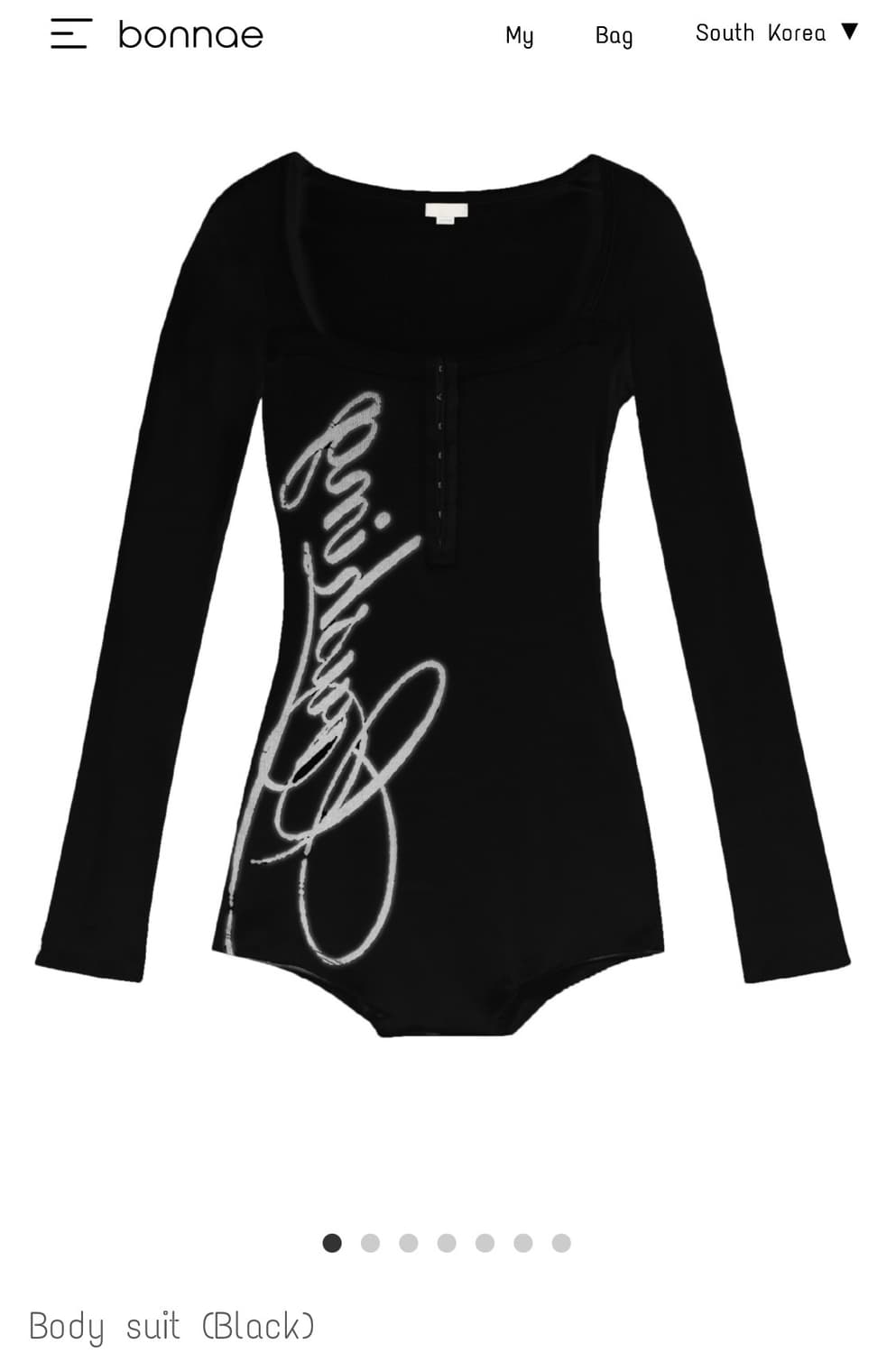[무배] 본네 바디수트 블랙 1사이즈 상품이미지1