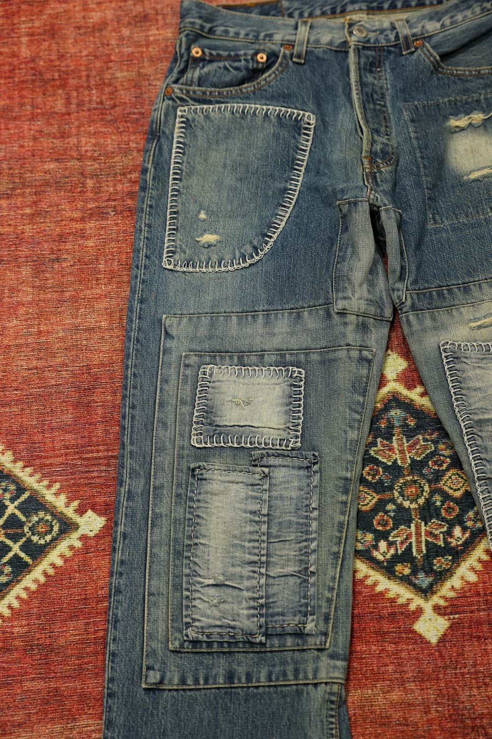 00s 빈티지 리바이스 501 커스텀 데님팬츠 판매 상품이미지3