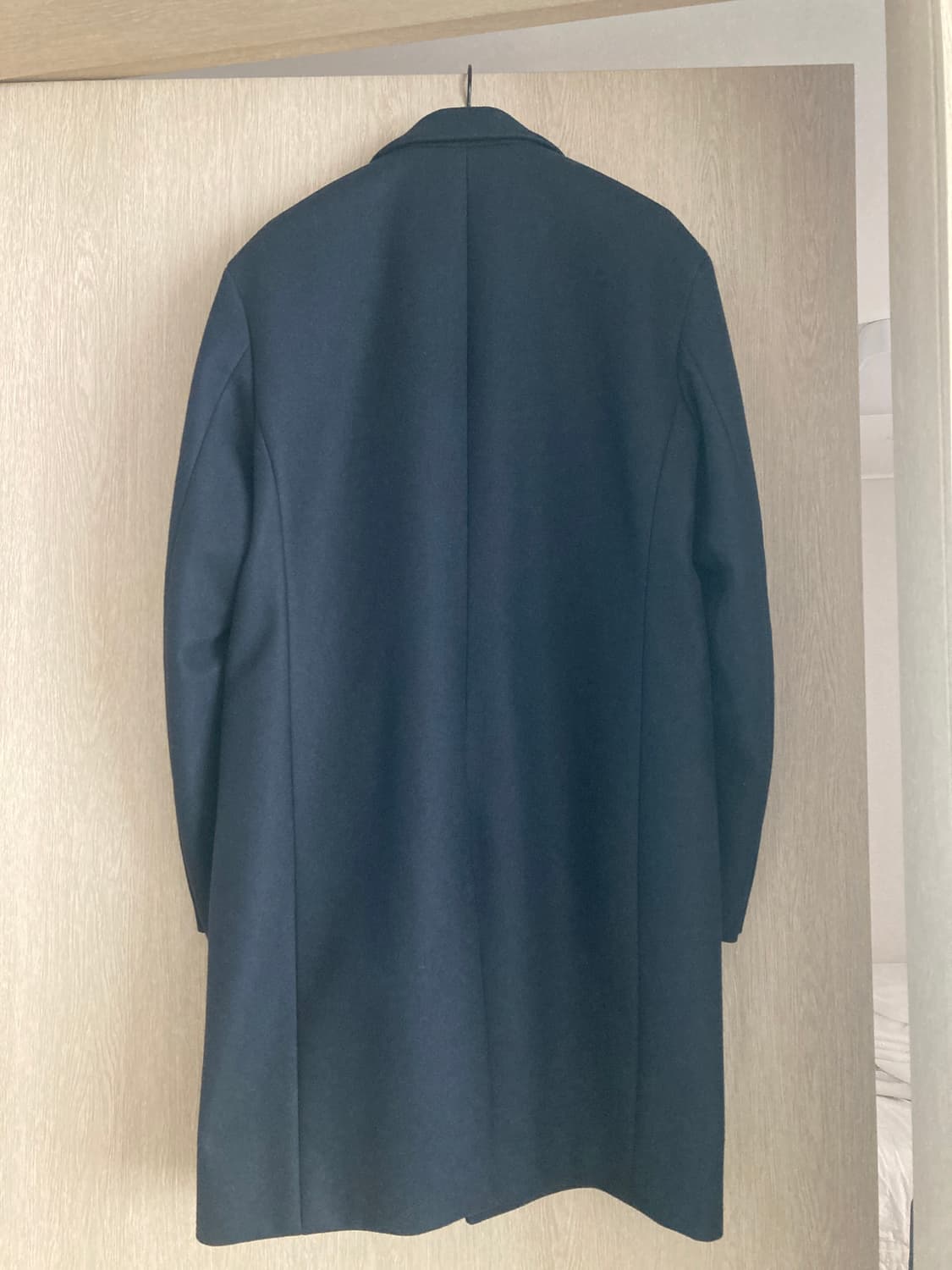 질스튜어트뉴욕 네이비 울 캐시 싱글 펠트코트 M 상품이미지3