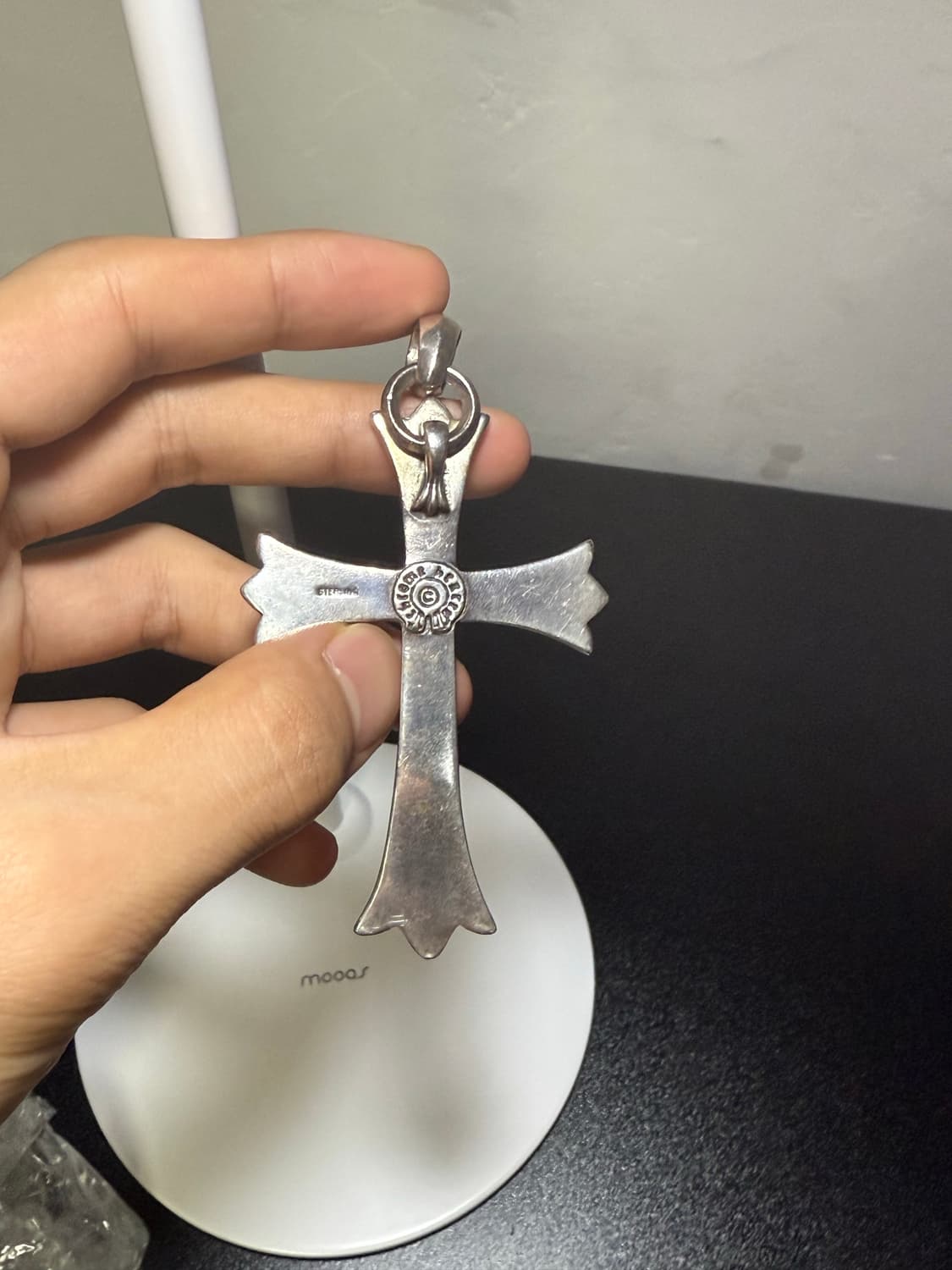 크롬하츠 라지크로스 위드 베일 크롬진 상품이미지3