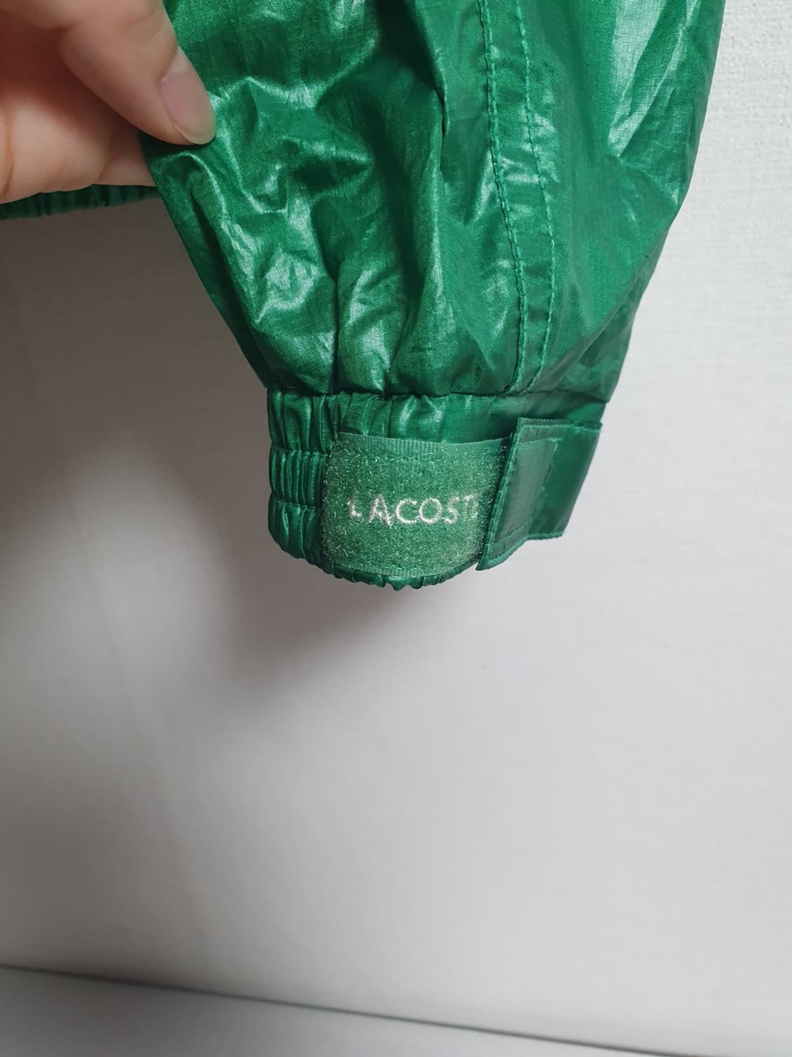 💚🐊 라코스테 글로시 그린 히든후드 바람막이 95 상품이미지7