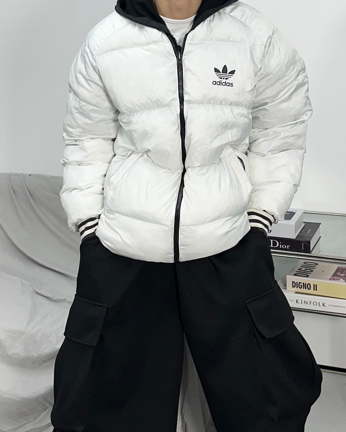 아디다스 슈퍼스타 리버시블 패딩 M 상품이미지3