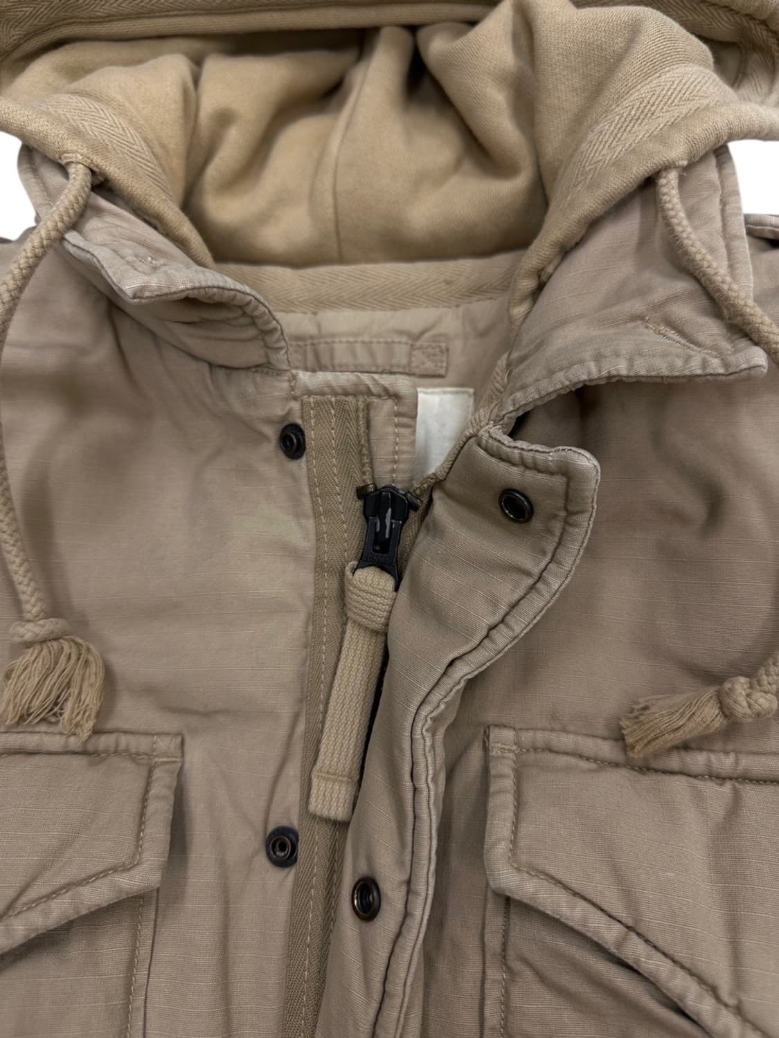 데님앤서플라이 유틸리티 밀리터리 자켓 베이지 (M~L) 상품이미지3