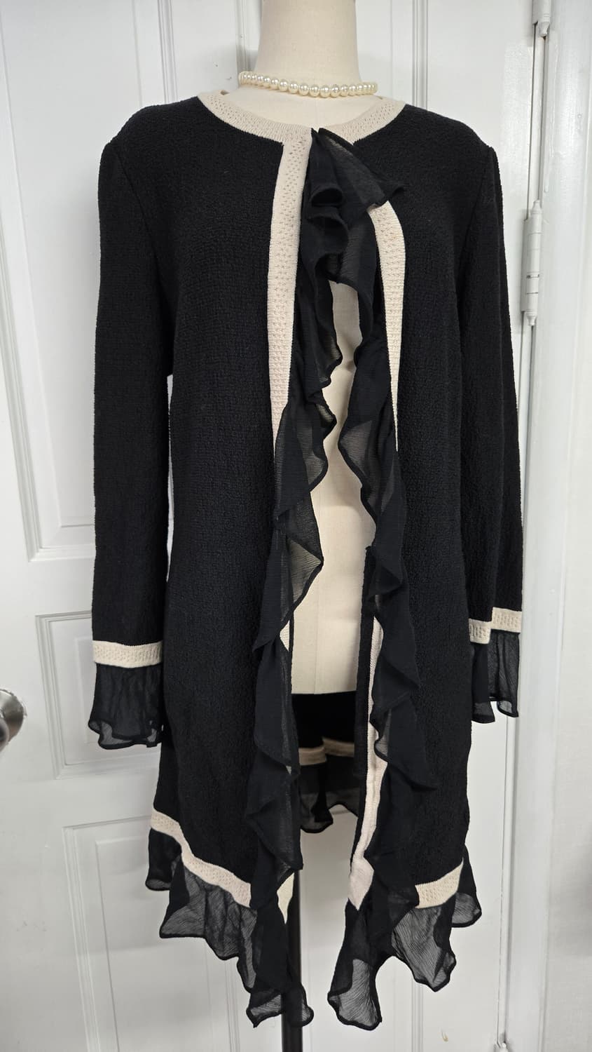 센존 러플 롱가디건 상품이미지2