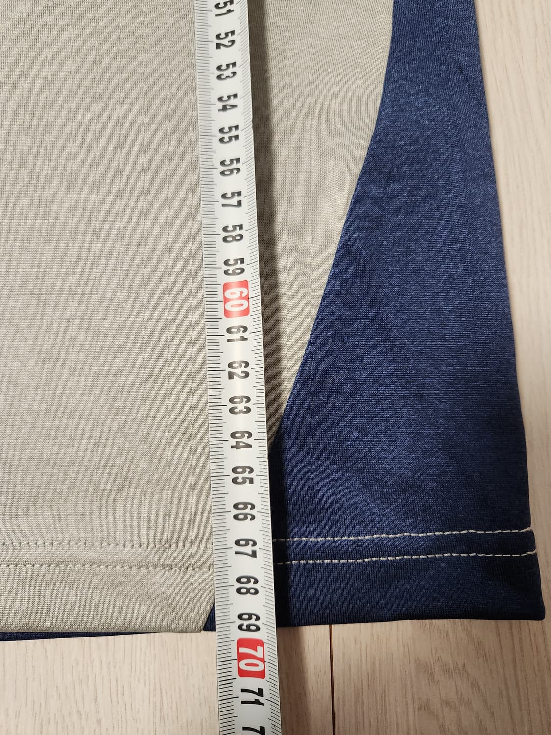 택 새상품) 콜핑 멜란지 원단 기능성 쿨링 긴팔 반집업 티셔츠 블레스 사 상품이미지3
