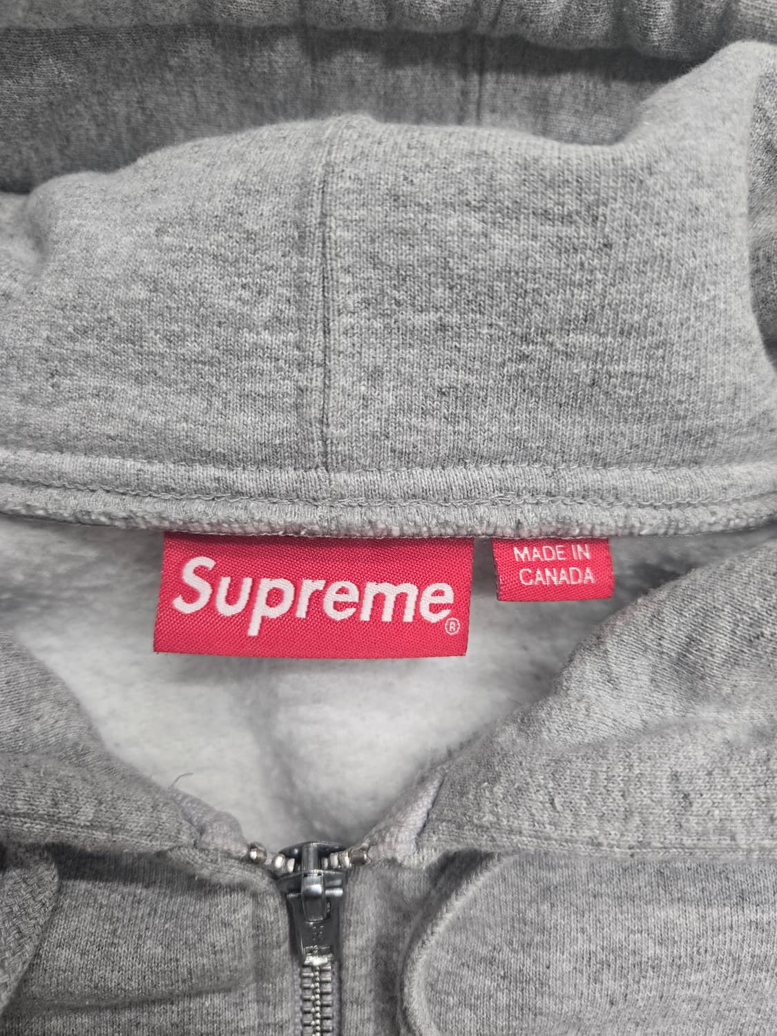 23FW 슈프림 S로고 집업 후드 그레이 상품이미지2