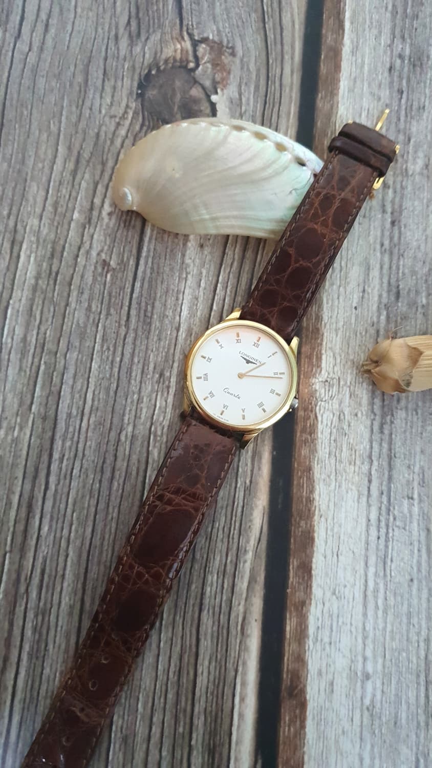정품 론진 클래식 140.7038 남여공용 악어가죽 시계(새스트랩 포함) 상품이미지2