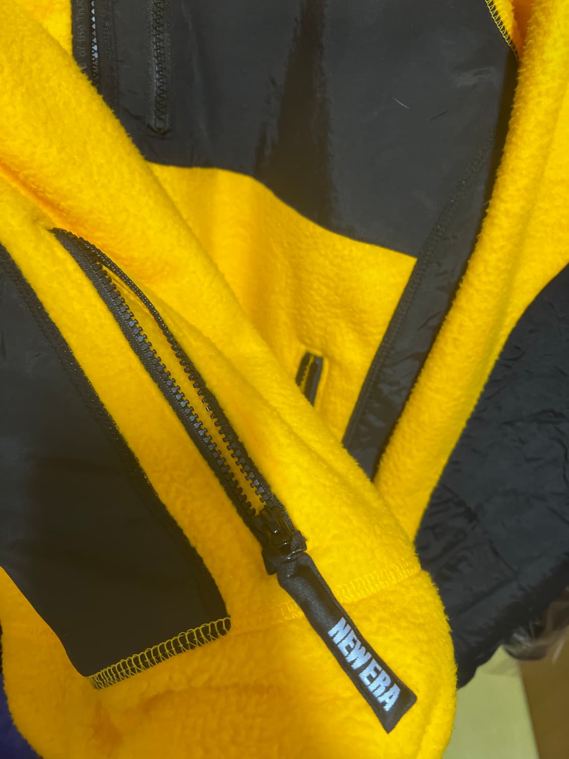 [L] 뉴에라 폴라 플리스 집업 다크 옐로우 12866475 상품이미지4
