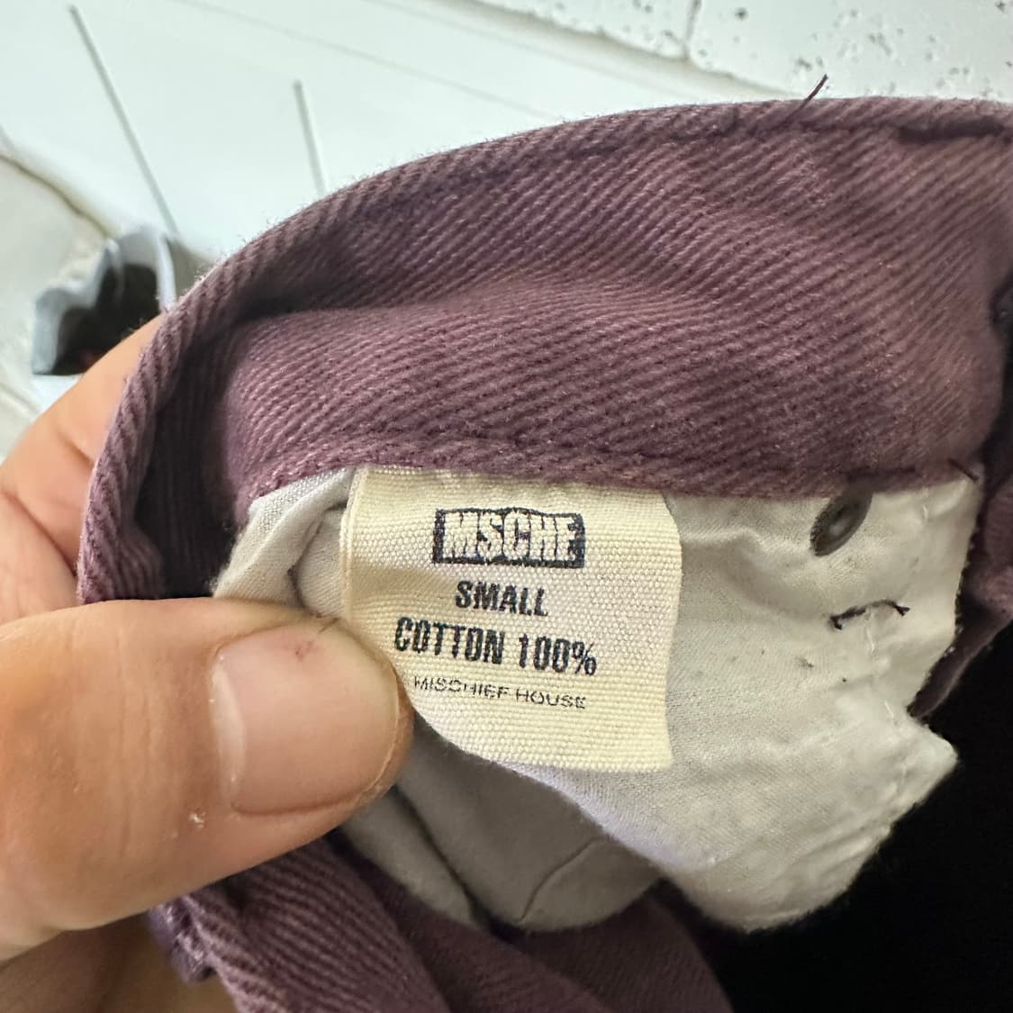 우먼S 미스치프 버건디 데님 상품이미지5