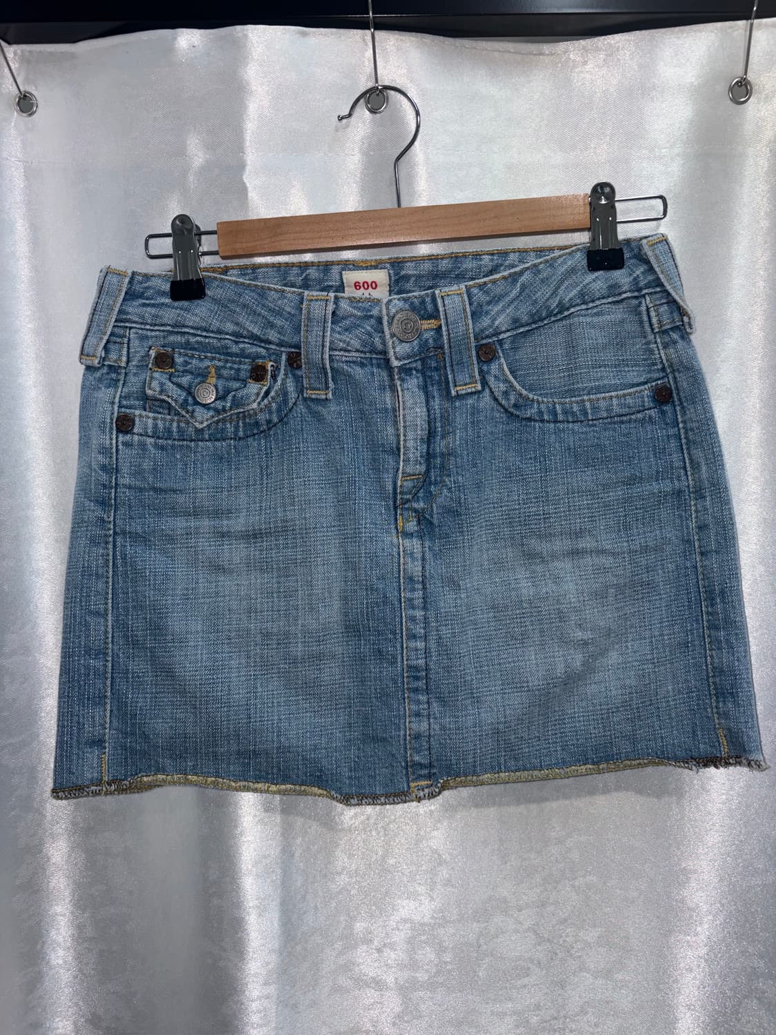 트루릴리전 연청 데님 미니스커트 상품이미지1