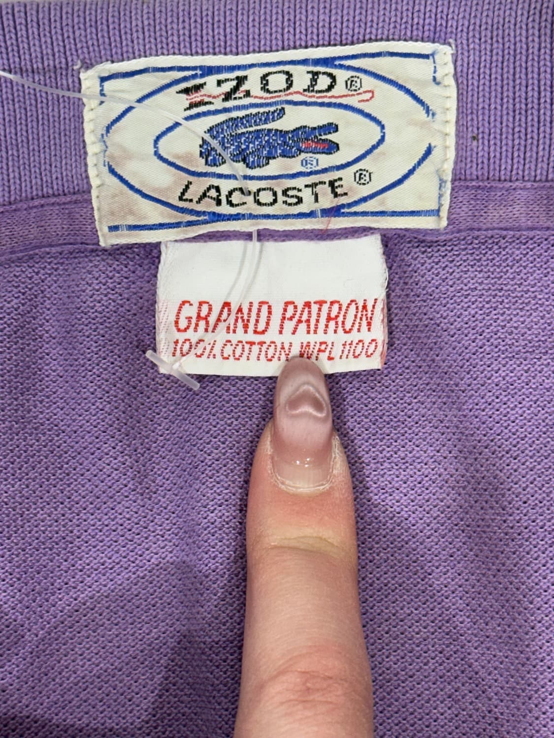 라코스테 퍼플 카라 반발티 상품이미지7
