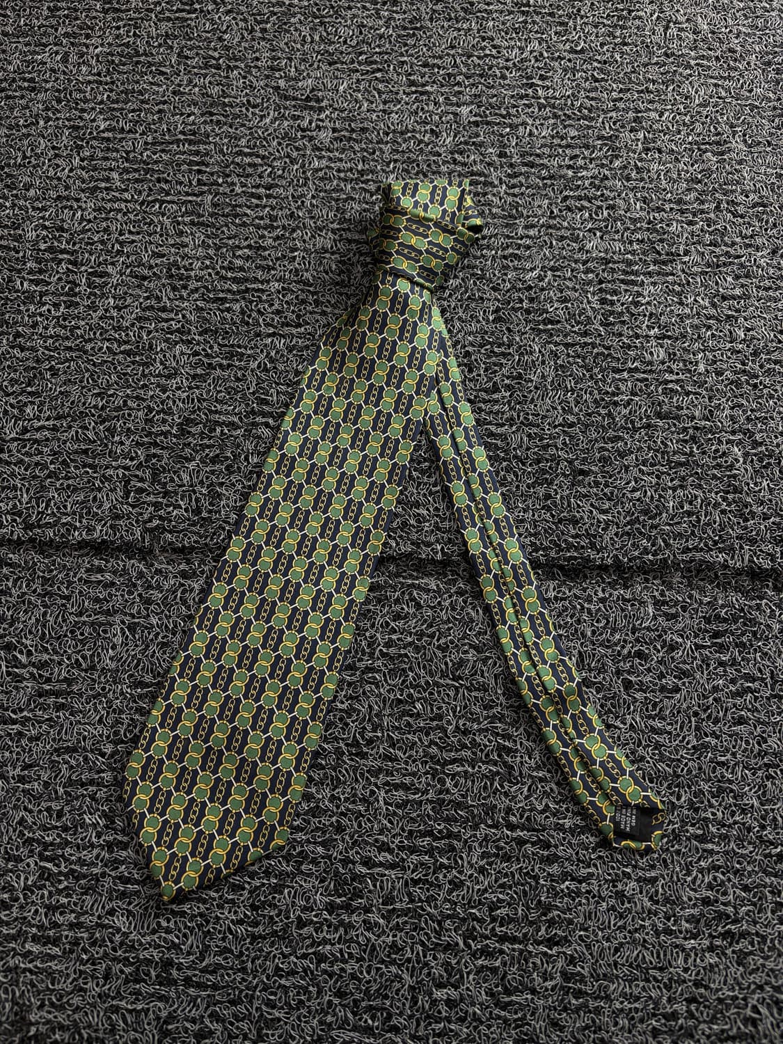 파올로 구찌 체인 체크 패턴 아카이브 넥타이 3929 상품이미지2