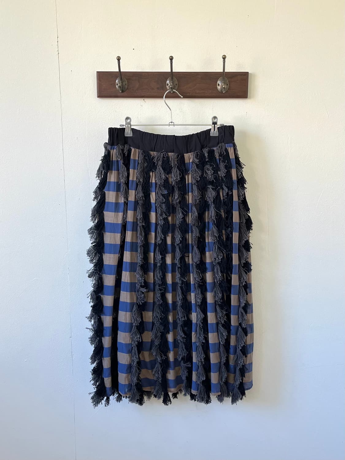 RAPUCALUSON 테슬 체크 스커트 상품이미지2