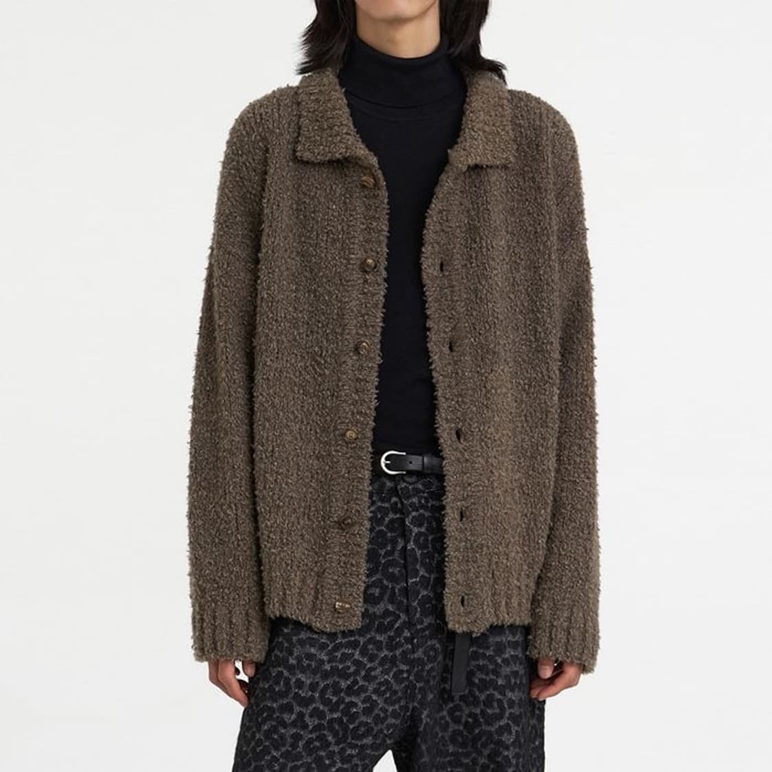 유스 22FW 브러시드카라 가디건 M 상품이미지1