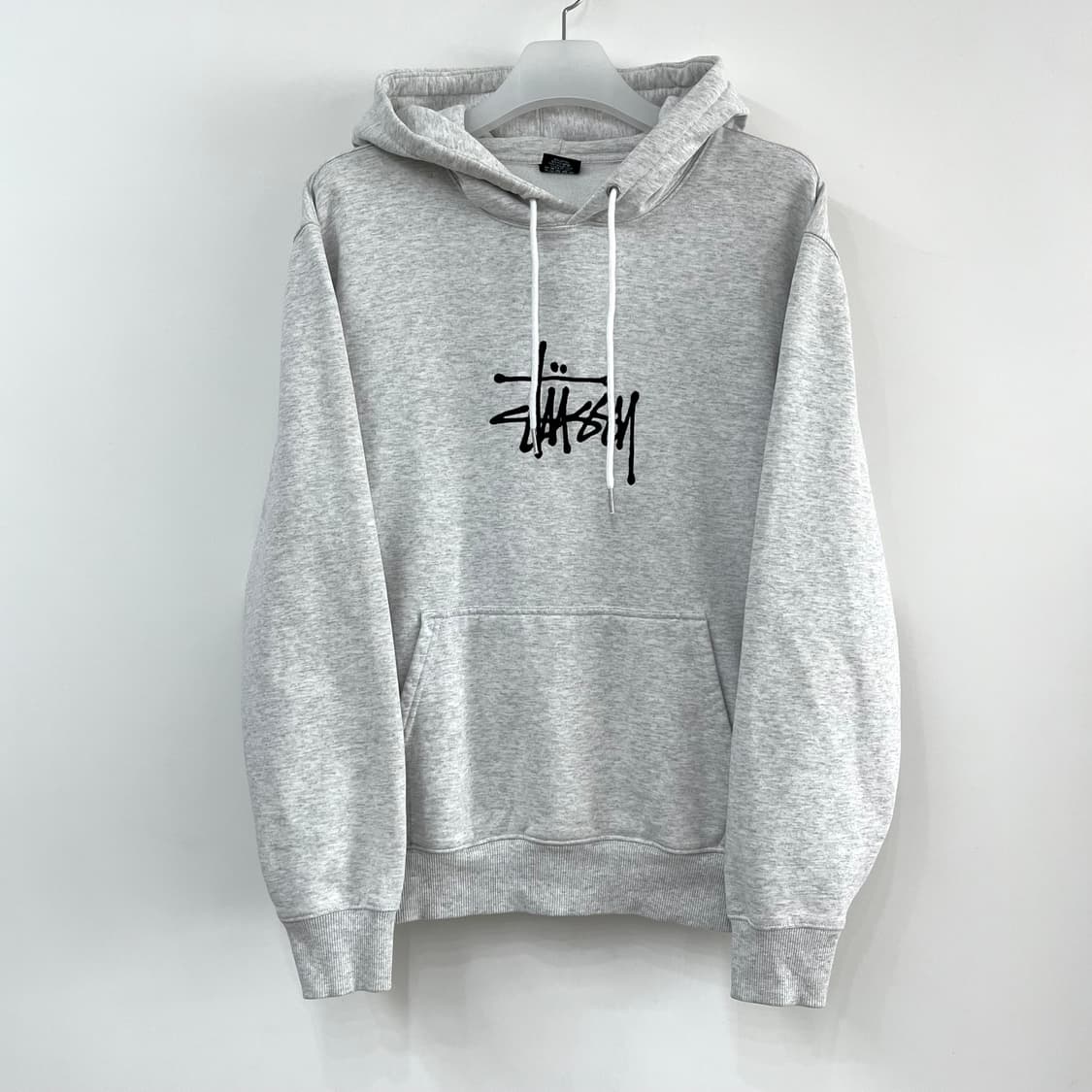 스투시 스탁로고 애플리크 애쉬헤더 후드티 상품이미지2