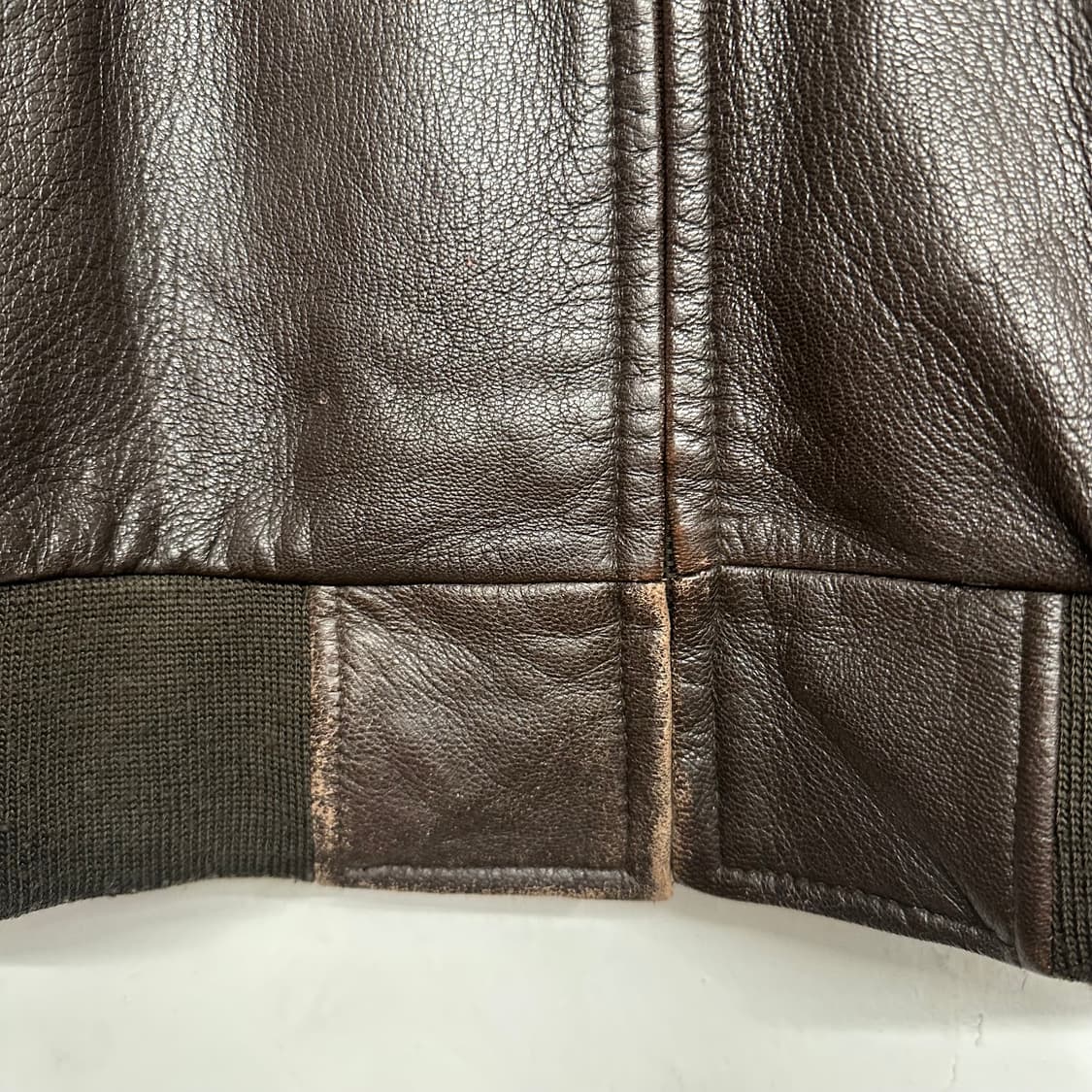 앤드류마크 다크브라운 램레더 봄버 상품이미지2