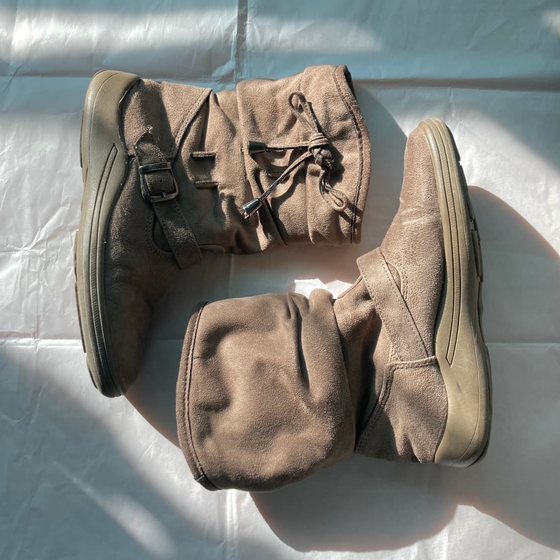 Vintage shirring fur boots 상품이미지2