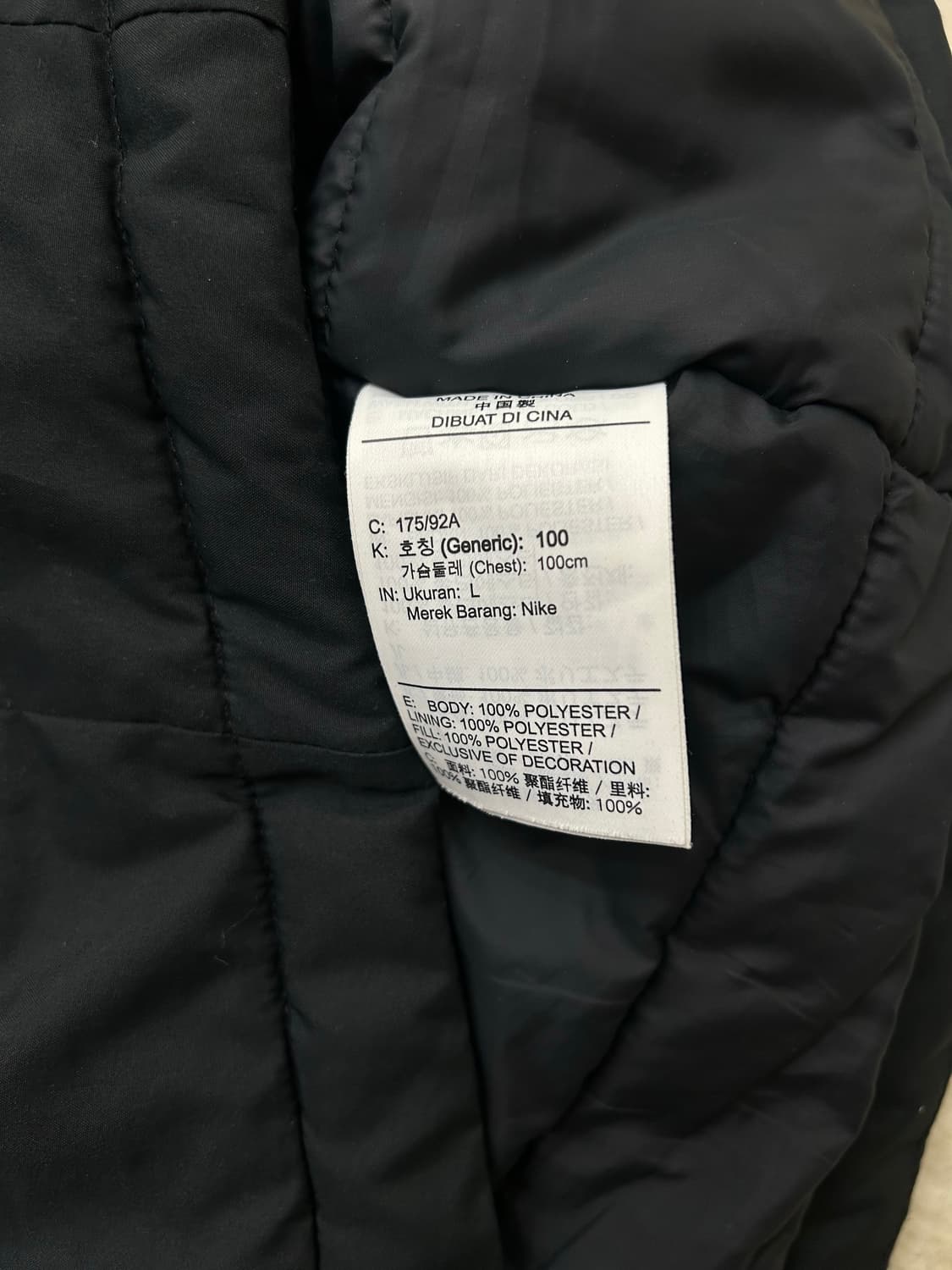 [L]나이키 FC 필 패딩/블랙 상품이미지6