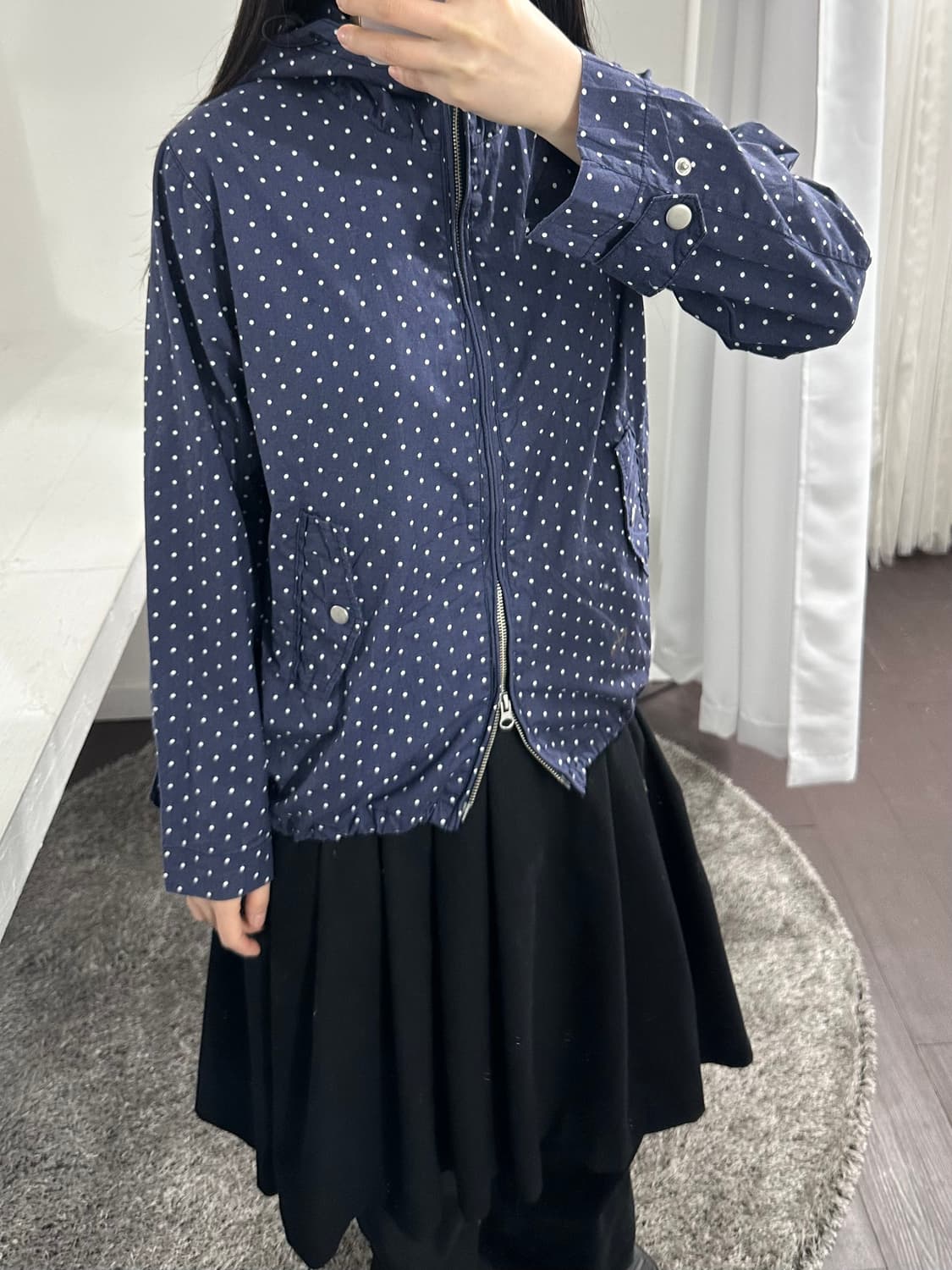 blucielo dot hood twoway jacket 상품이미지4