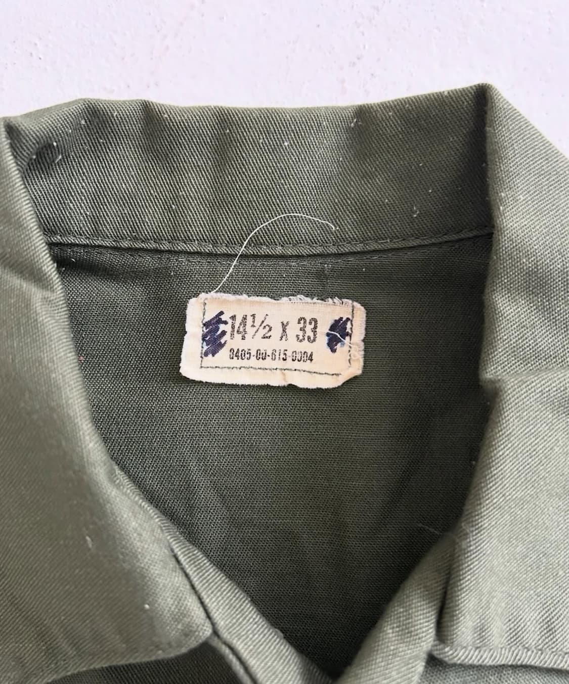 80‘s  US ARMY OG-507 Utility Shirt. 상품이미지4